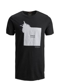Jack & Jones JACK & JONES, Herren T-Shirt, Schwarz / Wei&szlig;meliert