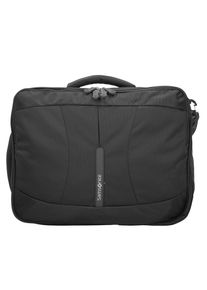 Samsonite, Herren 4Mation Schultertasche 43 cm Laptopfach, Schwarz / Silber