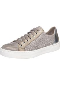 Rieker, Damen Sneakers, Taupe / Silber