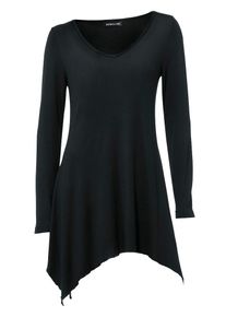 Heine, Damen Longshirt, Schwarz