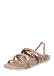 Marco Tozzi, Damen Sandalen 'Braided', Bronze / Rosé