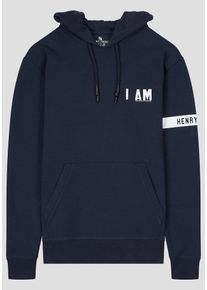 H.I.S. HIS JEANS, Herren Hoodie, Navy / Wei&szlig;