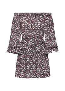 Glamorous, Damen Kleid, Creme / Merlot / Schwarz