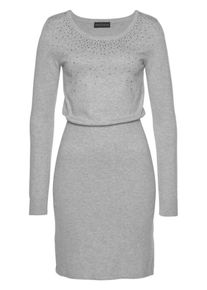 Melrose, Damen Strickkleid, Graumeliert