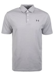 Under Armour, Herren Golfpolo 'Playoff', Grau / Weiß
