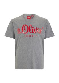 s.Oliver RED LABEL, Herren Shirt, Grau / Rot