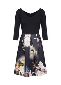Anna Field, Damen Kleid, Grün / Schwarz / Weiß