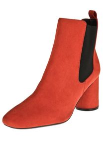 Dorothy Perkins, Damen Stiefelette 'RUST APRICOT', Rot / Schwarz