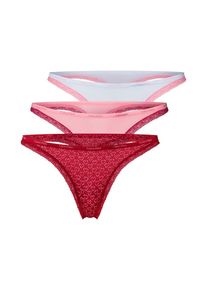 Calvin Klein Underwear, Damen String, Pink / Rosa / Wei&szlig;