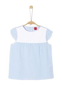 s.Oliver Junior, Mädchen Bluse, Hellblau / Weiß