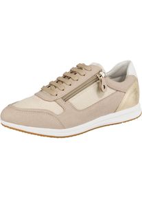 Geox, Damen Sneakers, Camel / Naturwei&szlig;