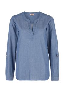 TRIANGLE, Damen Chambray-Tunika, Rauchblau