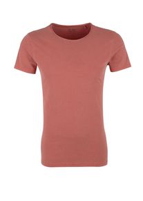 Q/S Designed By, Herren Crew Neck Basic-Shirt, Pastellrot