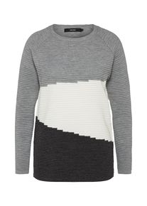 V&eacute;ro Moda VERO MODA, Damen Pullover, Hellgrau / Schwarz / Wei&szlig;
