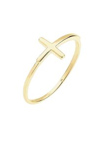 Elli Premium, Damen Ring 'Kreuz', Gold