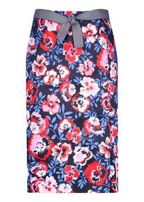 Gerry Weber, Damen Rock, Dunkelblau / Rosa / Hellrot