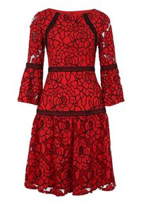 Apart, Damen Kleid, Rot / Schwarz