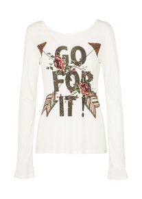 Rich & Royal Rich & Royal, Damen Langarmshirt, Perlweiß