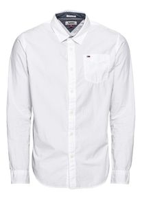 Tommy Jeans, Herren Hemd 'TJM ORIGINAL END ON END SHIRT', Weiß