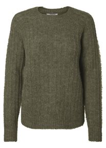 Pieces, Damen Pullover, Oliv