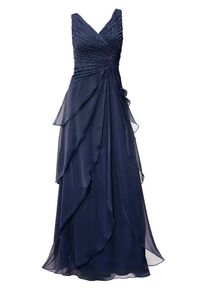 Heine, Damen Abendkleid, Dunkelblau