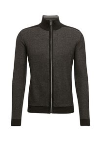 Tom Tailor, Herren Strickjacke, Dunkelgrau / Schwarz