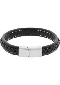 C-Collection, Herren Armband, Schwarz / Silber