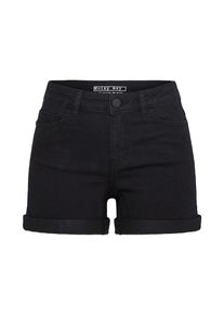 Noisy may, Damen Shorts, umgeschlagener Saum, Schwarz