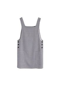 Mango, Damen Latzrock 'Polo', Dunkelblau / Wei&szlig;