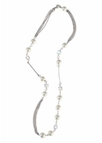 J. JAYZ, Damen Kette, Creme / Silber