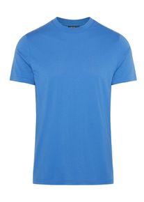 J. Lindeberg J.Lindeberg, Herren T-Shirt 'Silo Supima', Himmelblau