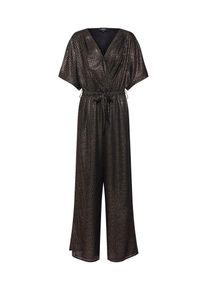 Object, Damen Overall 'OBJHOLLIE 3/4 JUMPSUIT A WI', Gold / Schwarz