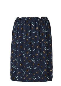 s.Oliver RED LABEL, Damen Rock, Nachtblau / Hellblau / Gelb / Weiß