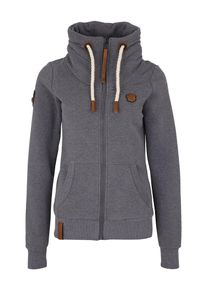 Naketano, Damen Sweatjacke mit Schlauchkragen, Rauchgrau