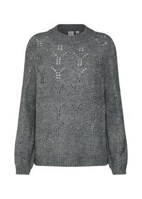 GAP, Damen Pullover 'POINTELLE CREW PO', Dunkelgrau