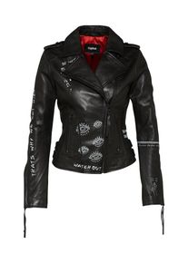 tigha, Damen Lederjacke 'Feline', Schwarz
