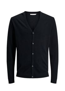 Jack & Jones JACK & JONES, Herren Strickjacke, Schwarz