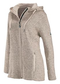 Polarino, Damen Fleecejacke, Beigemeliert