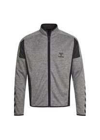 Hummel, Herren Trainingsjacke Classic Bee PHI Zip Jacket, Graumeliert / Schwarz