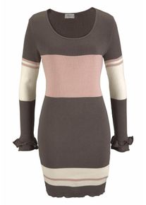 Boysen's BOYSEN'S, Damen Strickkleid, Creme / Schlammfarben / Rosa