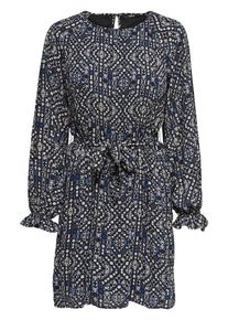 Only, Damen Kleid, Nachtblau / Hellblau / Weiß