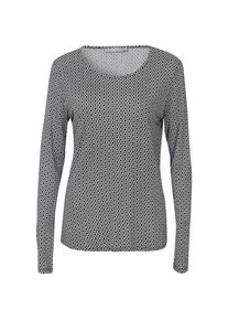 In Linea, Damen Langarmshirt, Schwarz