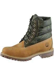 Timberland, Herren '6 Inch Premium Puffer Boots', Dunkelbeige / Gr&uuml;n