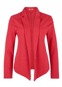 TRIANGLE, Damen Legerer Slub Yarn-Blazer, Hellrot