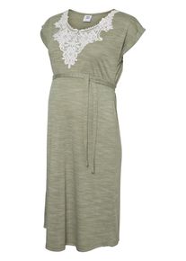 MAMALICIOUS, Damen Kleid, Grün / Weiß