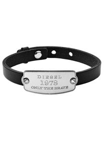 Diesel, Herren Armband, Schwarz / Silber