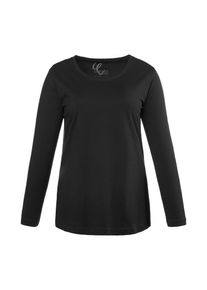 Ulla Popken, Damen Shirt, Schwarz