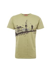Derbe, Herren T-Shirt 'Hafenschiffer 18', Grau