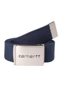 Carhartt Work In Progress Carhartt WIP, Herren Gürtel 'Clip Belt Chrome', Navy / Silbergrau