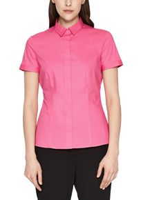 s.Oliver BLACK LABEL, Damen Stretchbluse im cleanen Look, Pink